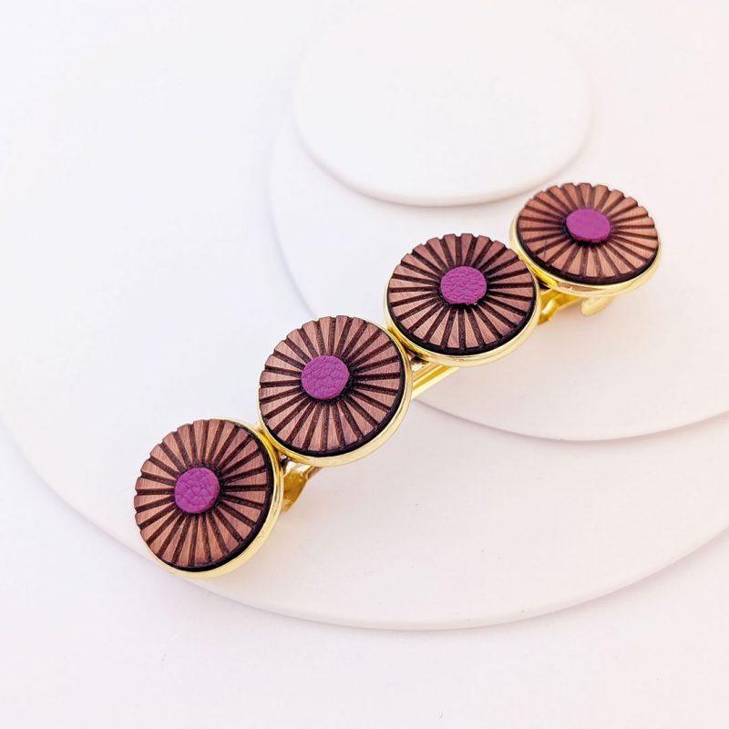 barrette chignon, barrette inspiration japonaise, barrette NUPHA, martho