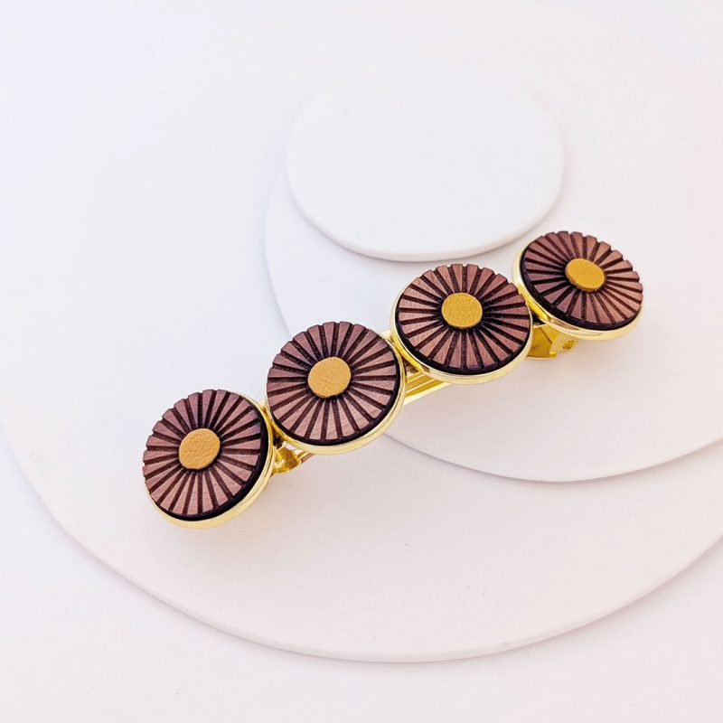 barrette chignon, barrette inspiration japonaise, barrette NUPHA, martho