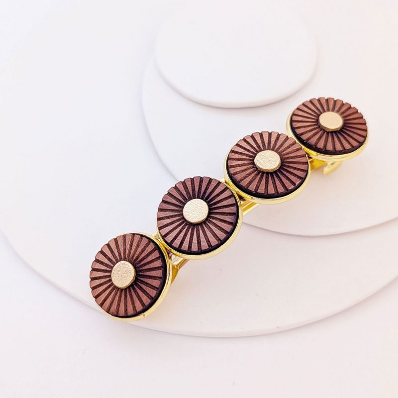 barrette chignon, barrette inspiration japonaise, barrette NUPHA, martho