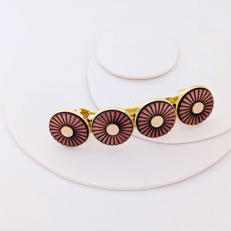 barrette chignon, barrette inspiration japonaise, barrette NUPHA, martho