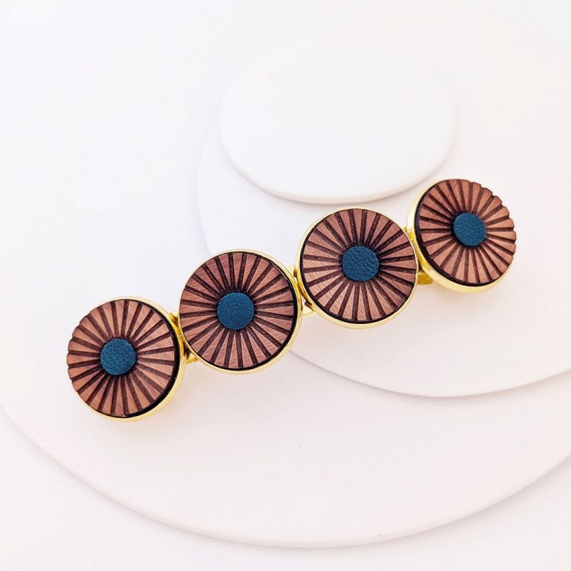 barrette chignon, barrette inspiration japonaise, barrette NUPHA, martho