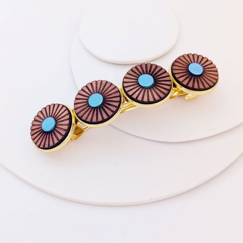 barrette chignon, barrette inspiration japonaise, barrette NUPHA, martho
